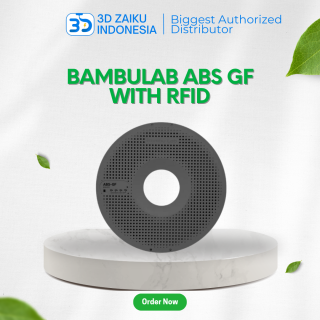 Bambulab ABS GF 3D Filament Glass Fiber Matte Finish High Rigidity Strength with RFID